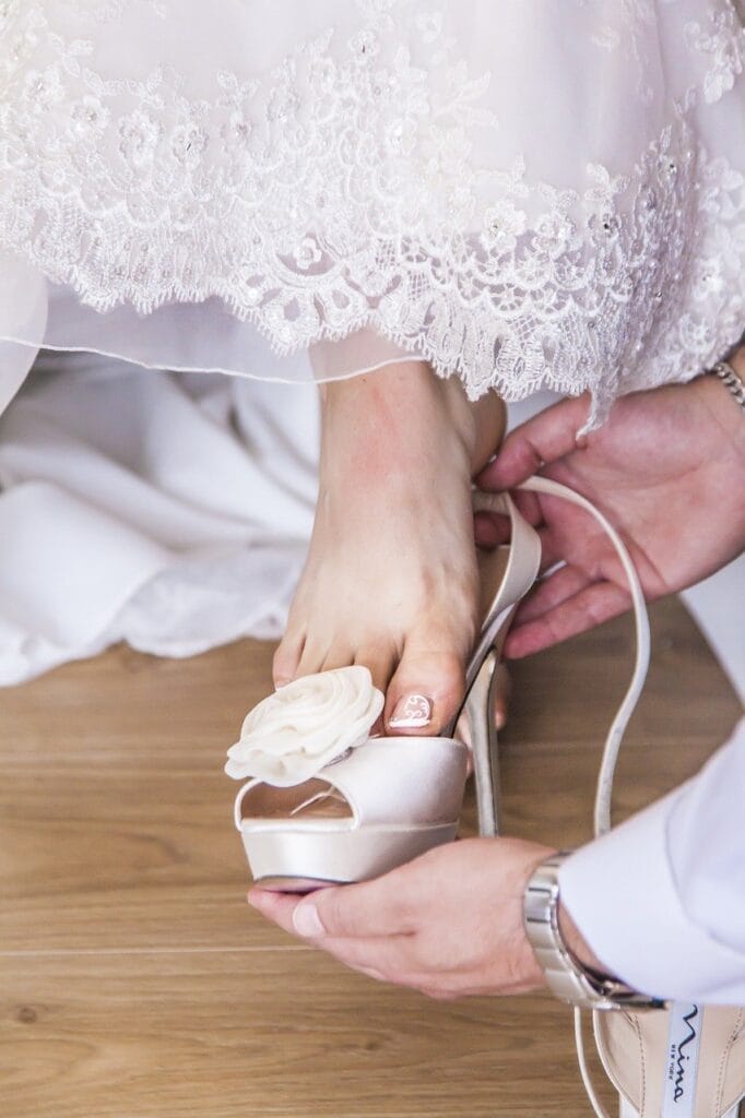 leg, woman, bride
