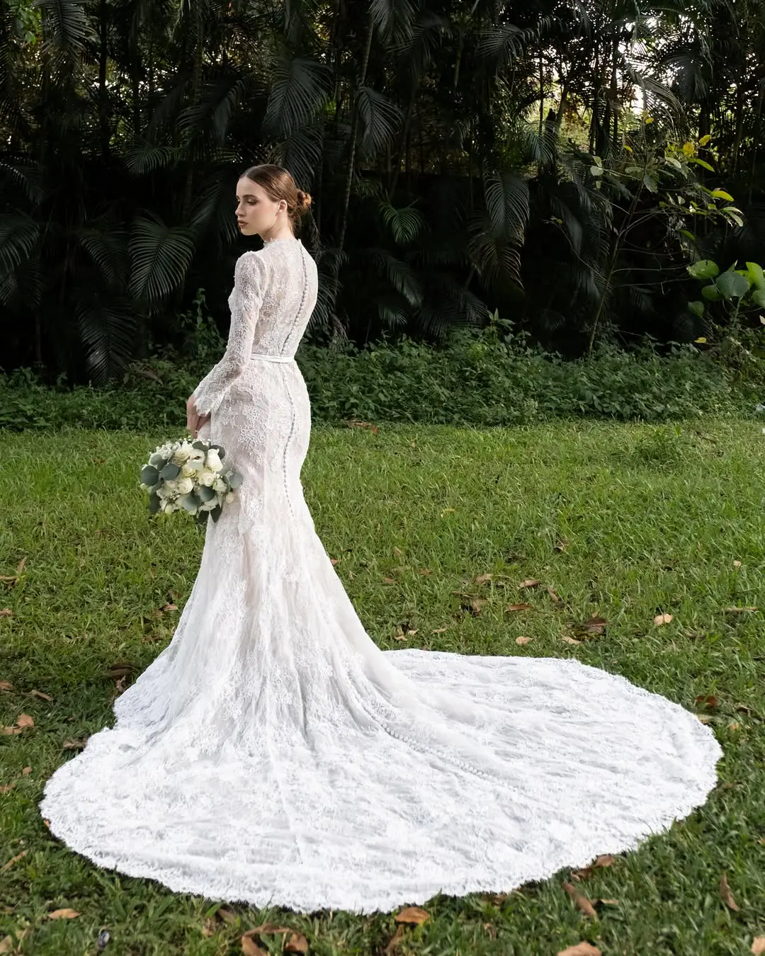 Where Couture Meets Nature: Michael Leyva Bridal Gowns at Jardin de Miramar