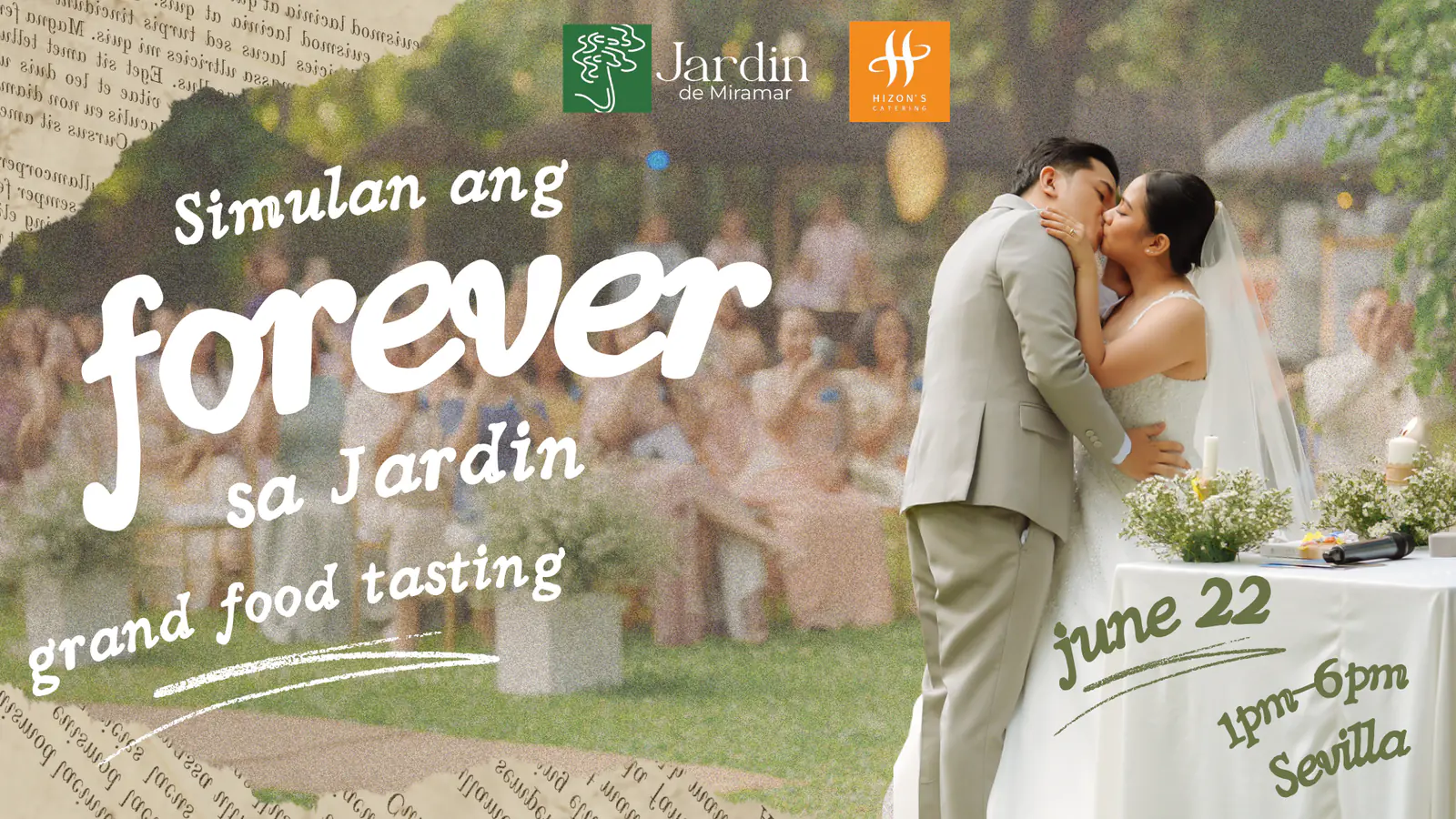 Simulan ang Forever sa Jardin Grand Food Tasting by Hizon’s Catering